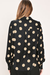 URBAN CIRCLES WOVEN TOP - Flying Tomato - Flyclothing LLC