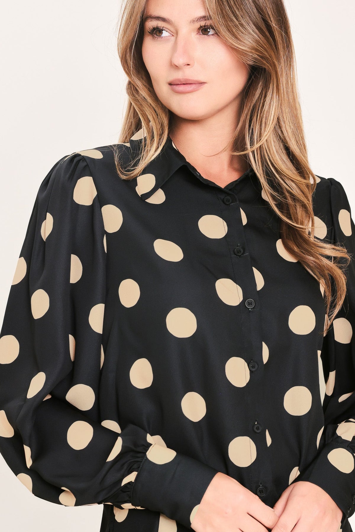 URBAN CIRCLES WOVEN TOP - Flying Tomato - Flyclothing LLC