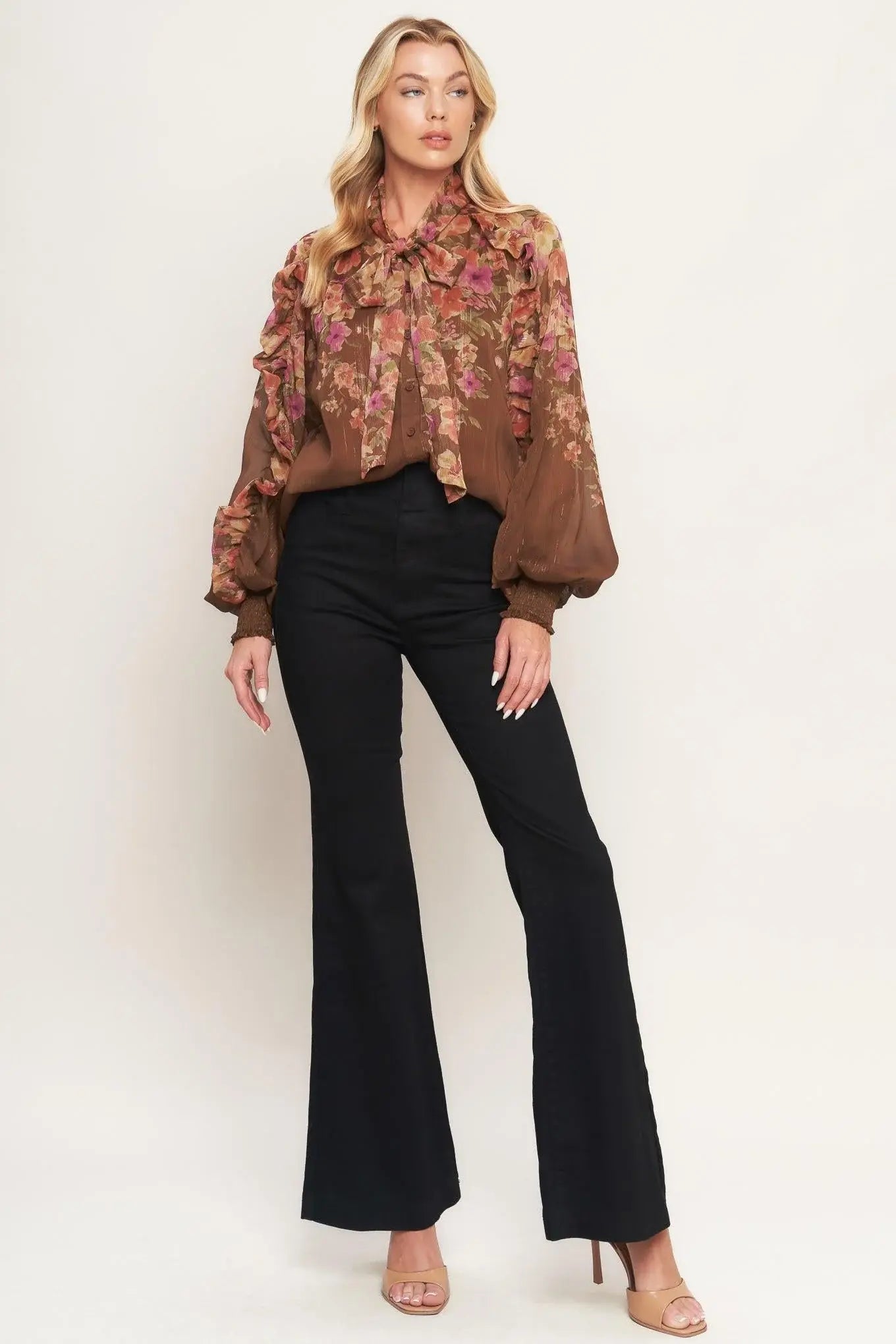 EARTHLY ROMANCE WOVEN TOP - Flying Tomato - Flyclothing LLC