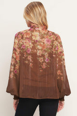 EARTHLY ROMANCE WOVEN TOP - Flying Tomato - Flyclothing LLC