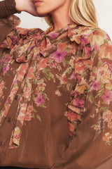 EARTHLY ROMANCE WOVEN TOP - Flying Tomato - Flyclothing LLC