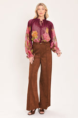 FLORA ROMANTICA WOVEN TOP