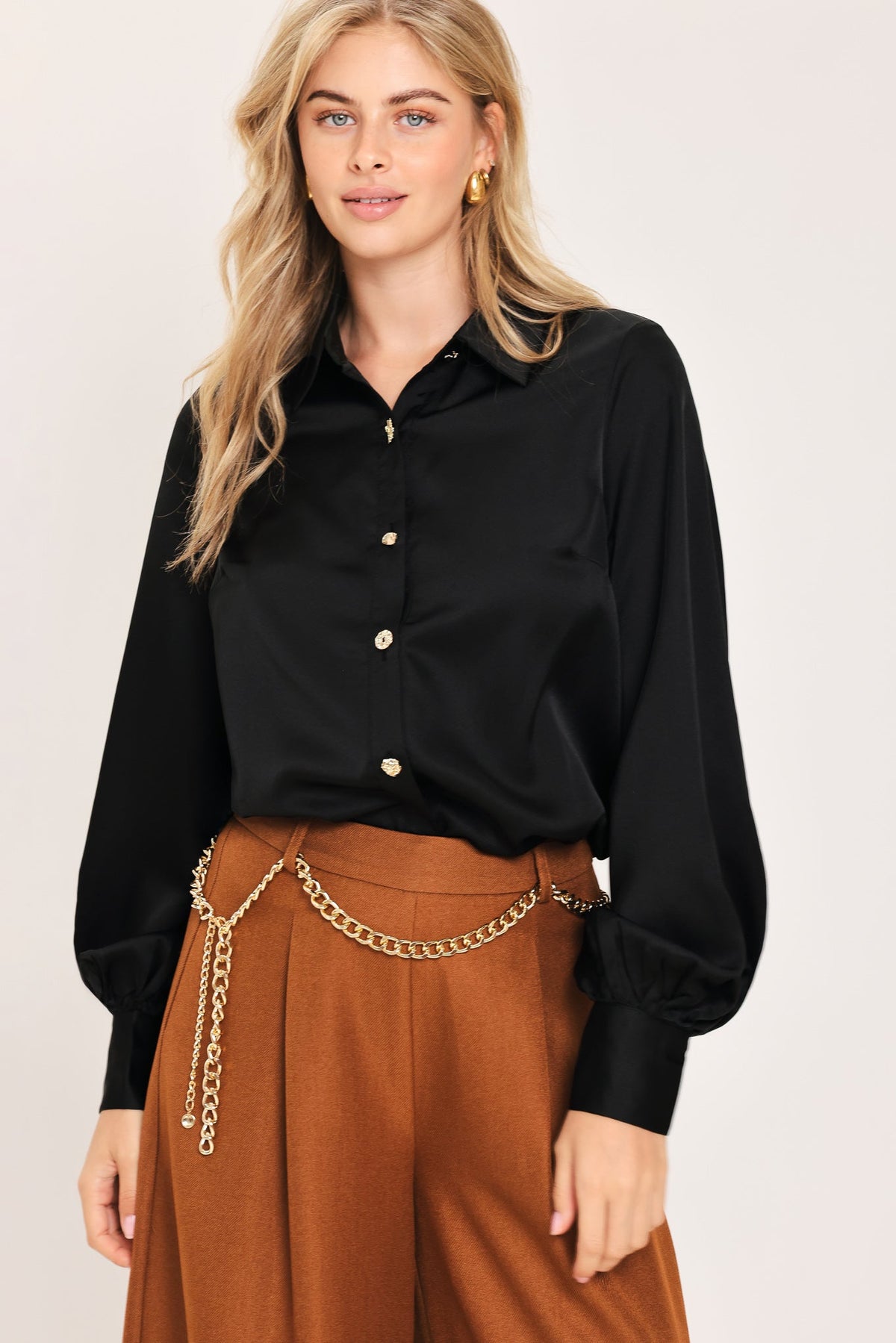 BLACK ORBIT WOVEN TOP - Flying Tomato - Flyclothing LLC