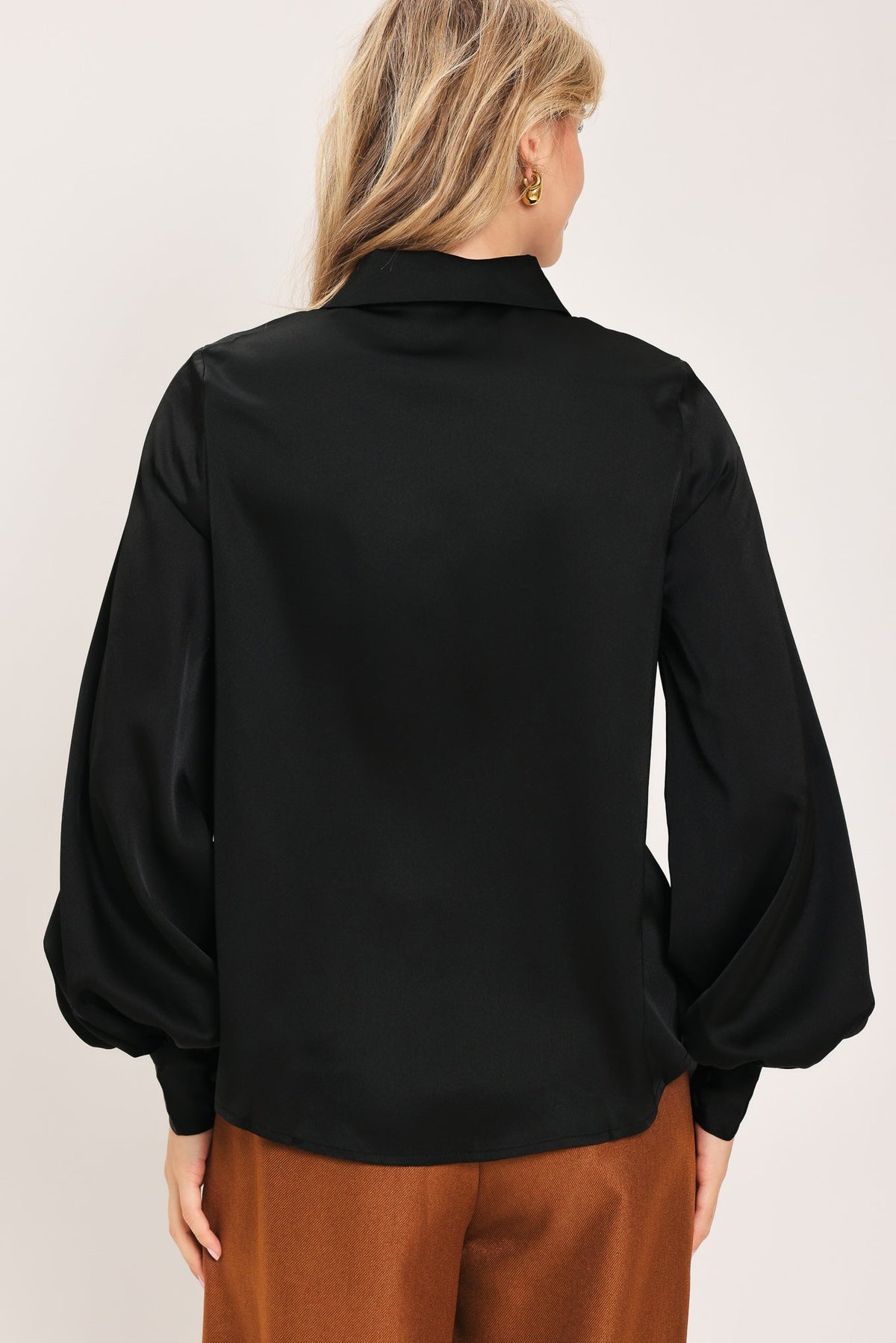 BLACK ORBIT WOVEN TOP - Flying Tomato - Flyclothing LLC