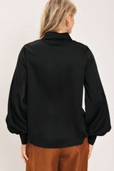 BLACK ORBIT WOVEN TOP - Flying Tomato - Flyclothing LLC