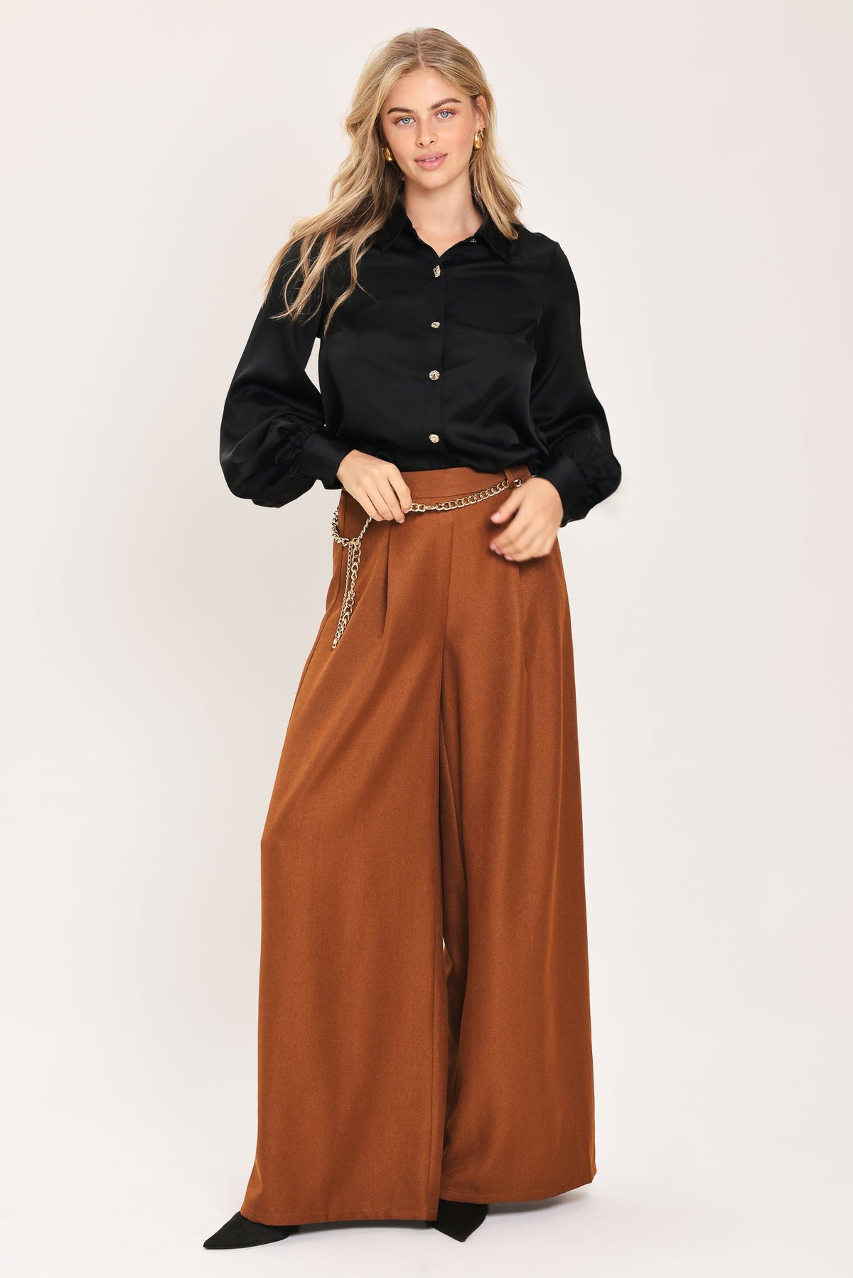 BLACK ORBIT WOVEN TOP - Flying Tomato - Flyclothing LLC