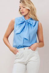 ELEGANT SKY WOVEN TOP - Flying Tomato - Flyclothing LLC
