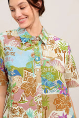 SUNSHINE GETAWAY WOVEN TOP - Flying Tomato - Flyclothing LLC
