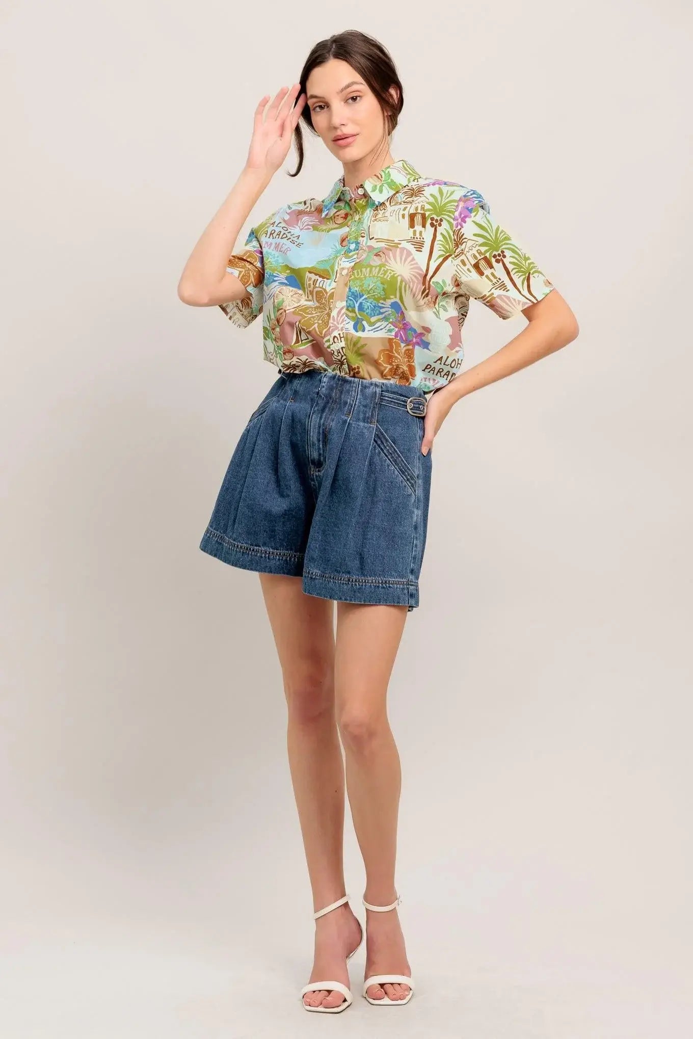 SUNSHINE GETAWAY WOVEN TOP - Flying Tomato - Flyclothing LLC