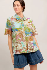 SUNSHINE GETAWAY WOVEN TOP - Flying Tomato - Flyclothing LLC