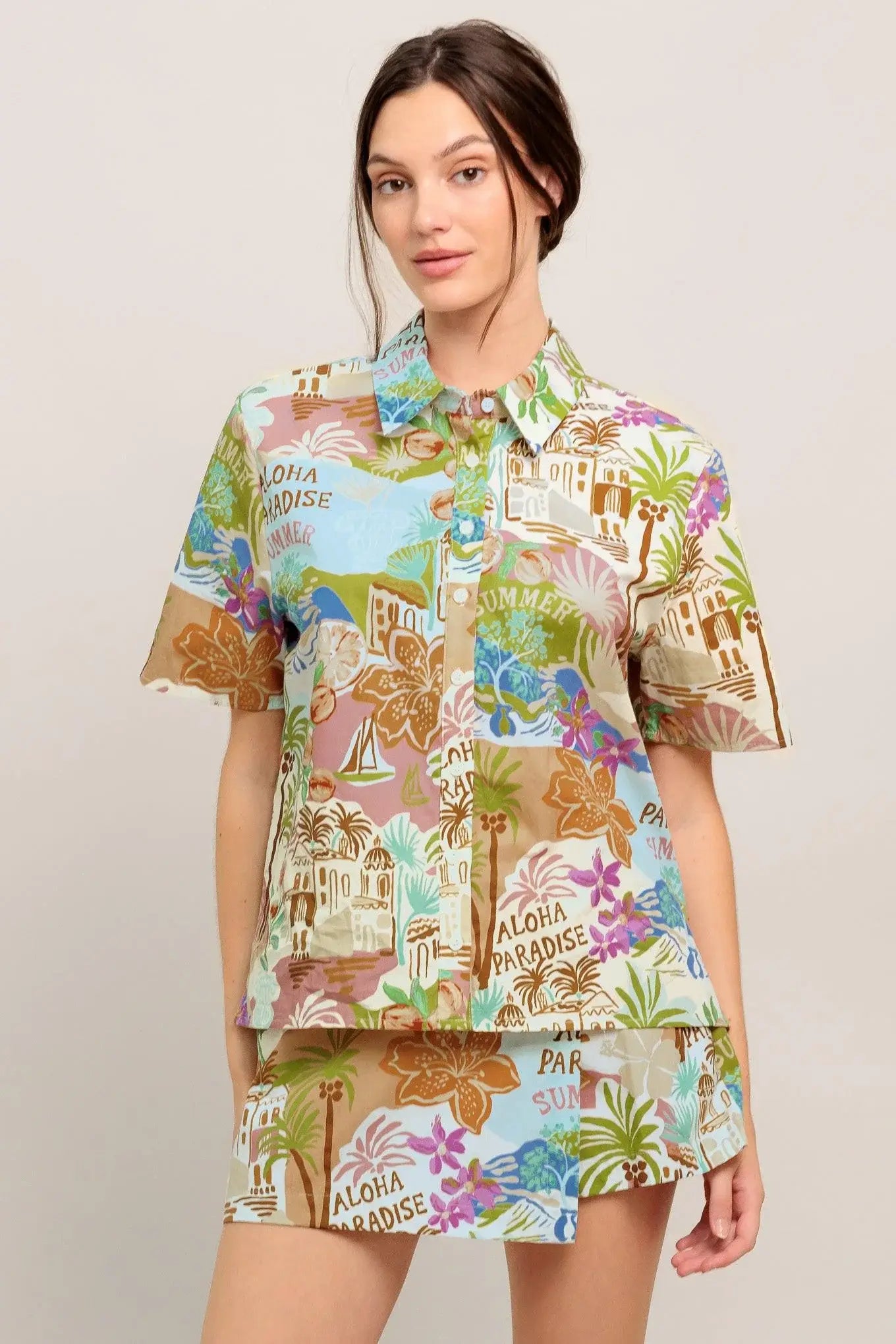 SUNSHINE GETAWAY WOVEN TOP - Flying Tomato - Flyclothing LLC