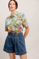 SUNSHINE GETAWAY WOVEN TOP - Flying Tomato - Flyclothing LLC