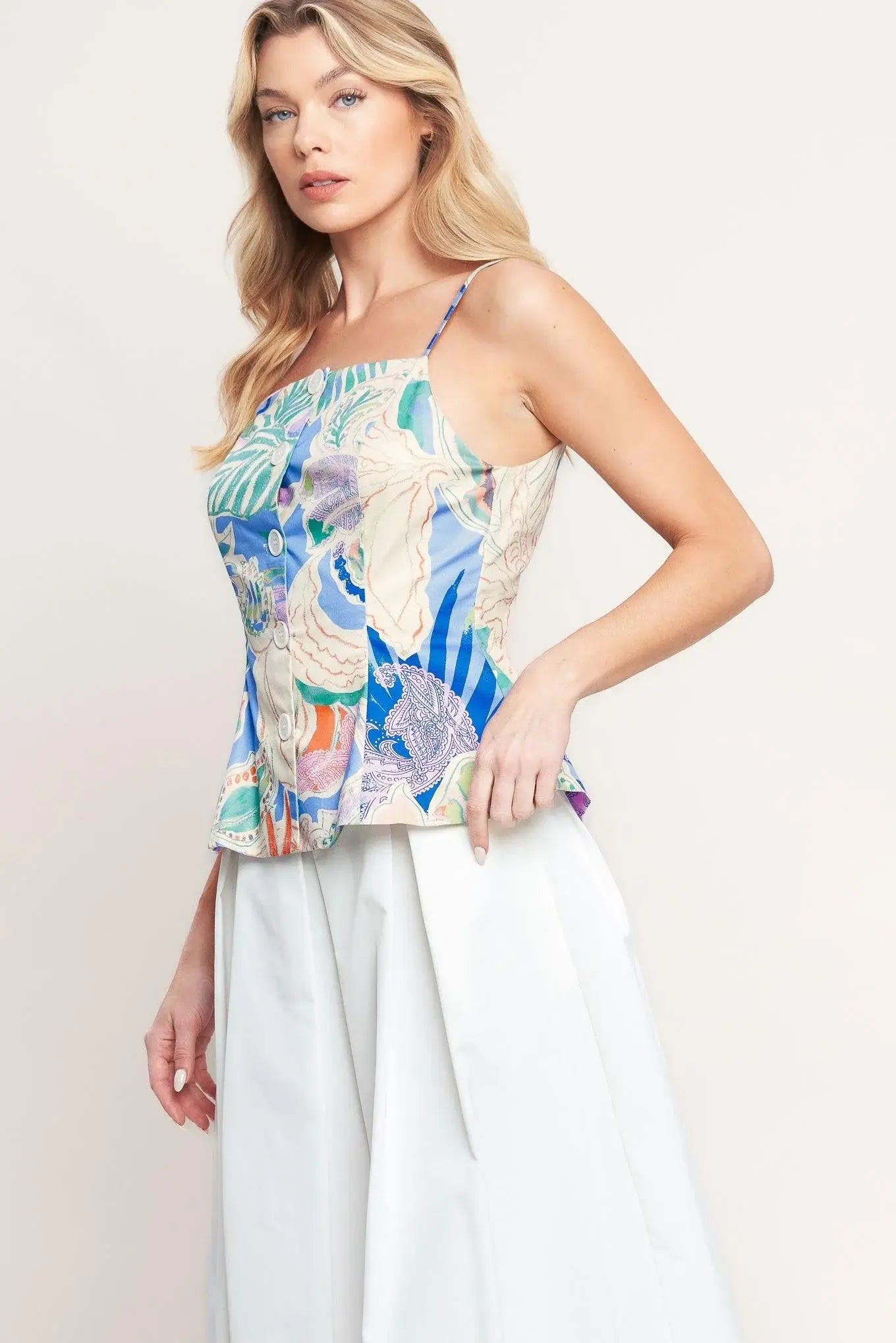 MADE FOR DAYDREAMS WOVEN TOP - Flying Tomato - Flyclothing LLC