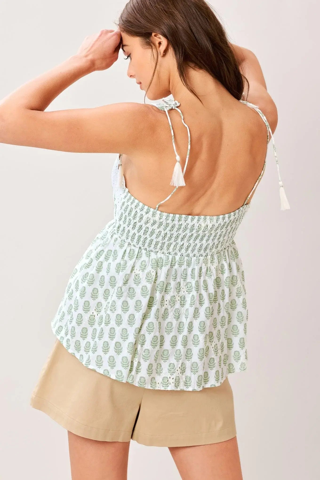 SUMMER PETALIA WOVEN EYELET TOP - Flying Tomato - Flyclothing LLC