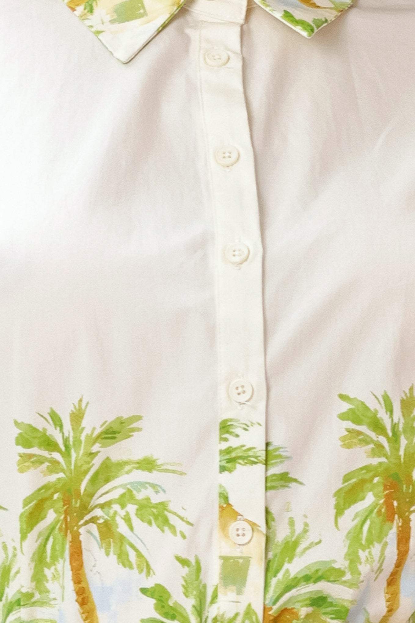 PALM CURRENT WOVEN TOP - Flying Tomato - Flyclothing LLC