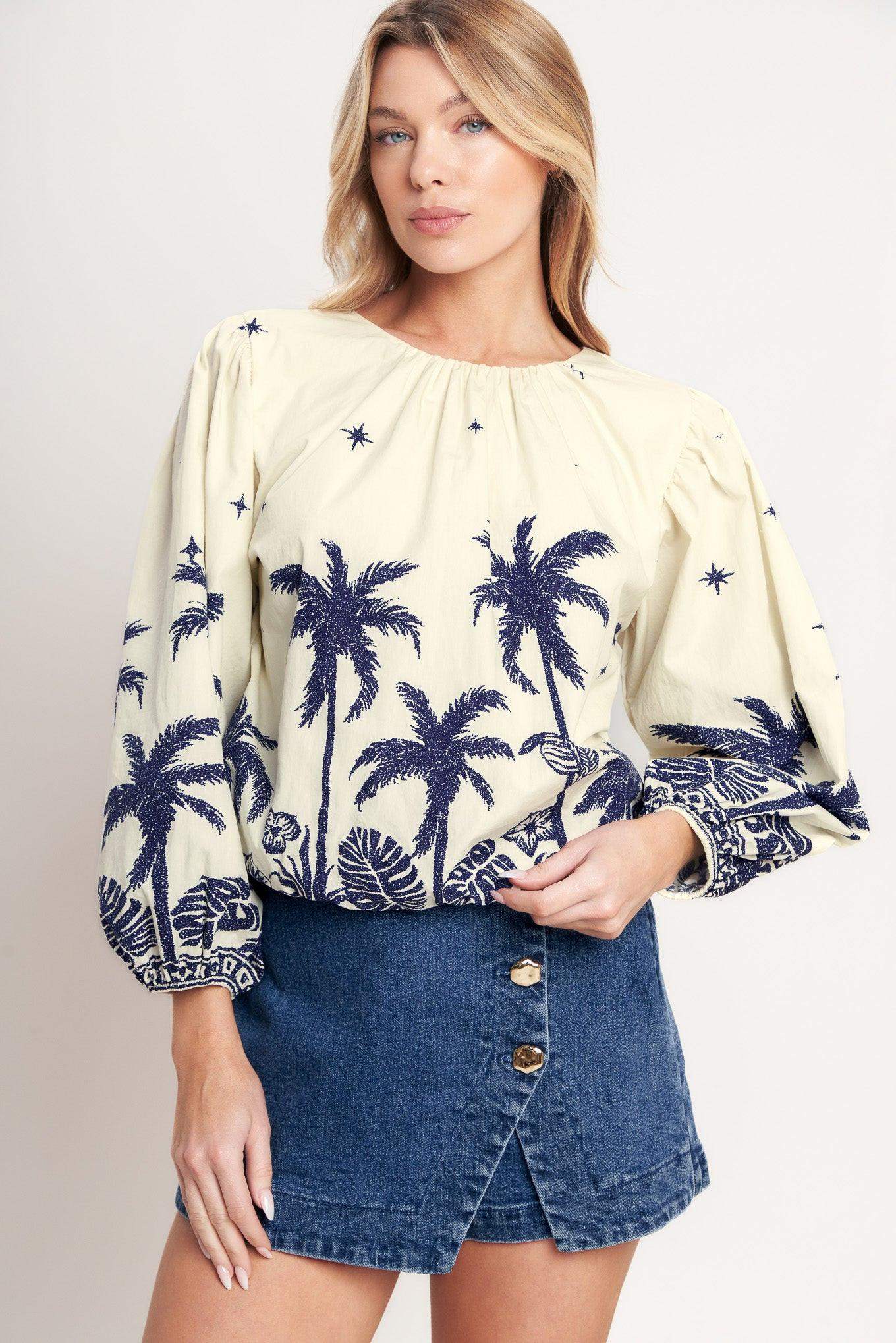 BOHO CONSTELLATION WOVEN TOP - Flying Tomato - Flyclothing LLC