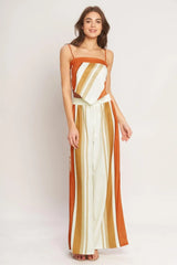 GOLDEN HORIZON WOVEN SCARF TOP - Flying Tomato - Flyclothing LLC