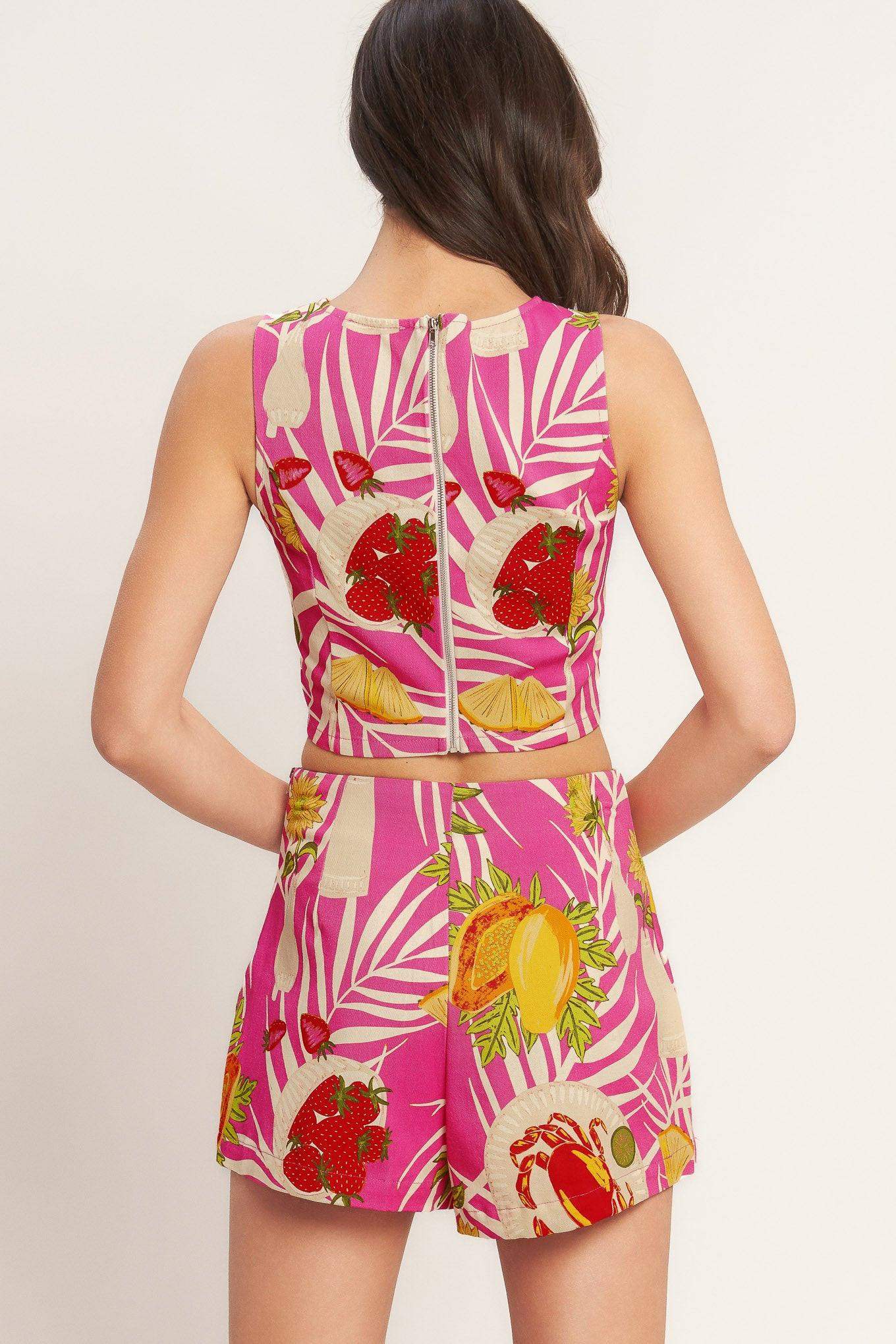 ARTY VACATION WOVEN TOP - Flying Tomato - Flyclothing LLC