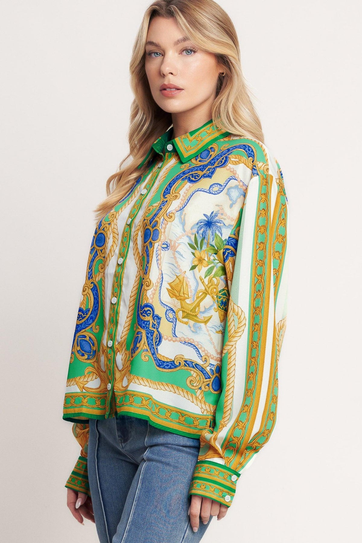 VINTAGE HEIRESS WOVEN TOP - Flying Tomato - Flyclothing LLC