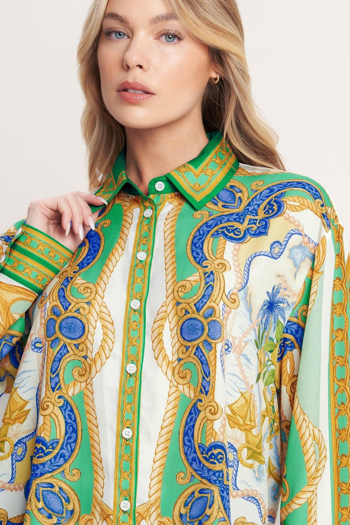VINTAGE HEIRESS WOVEN TOP - Flying Tomato - Flyclothing LLC