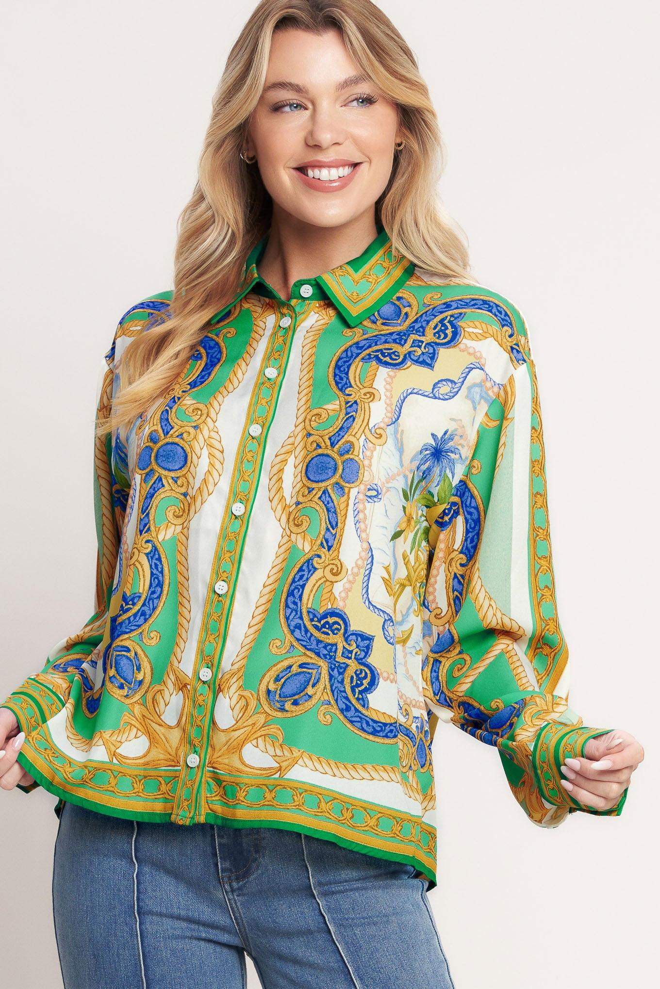 VINTAGE HEIRESS WOVEN TOP - Flying Tomato - Flyclothing LLC