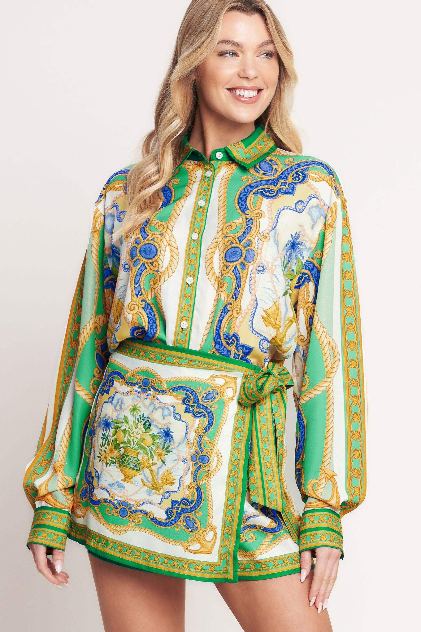 VINTAGE HEIRESS WOVEN TOP - Flying Tomato - Flyclothing LLC