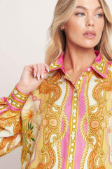 VINTAGE HEIRESS WOVEN TOP - Flying Tomato - Flyclothing LLC