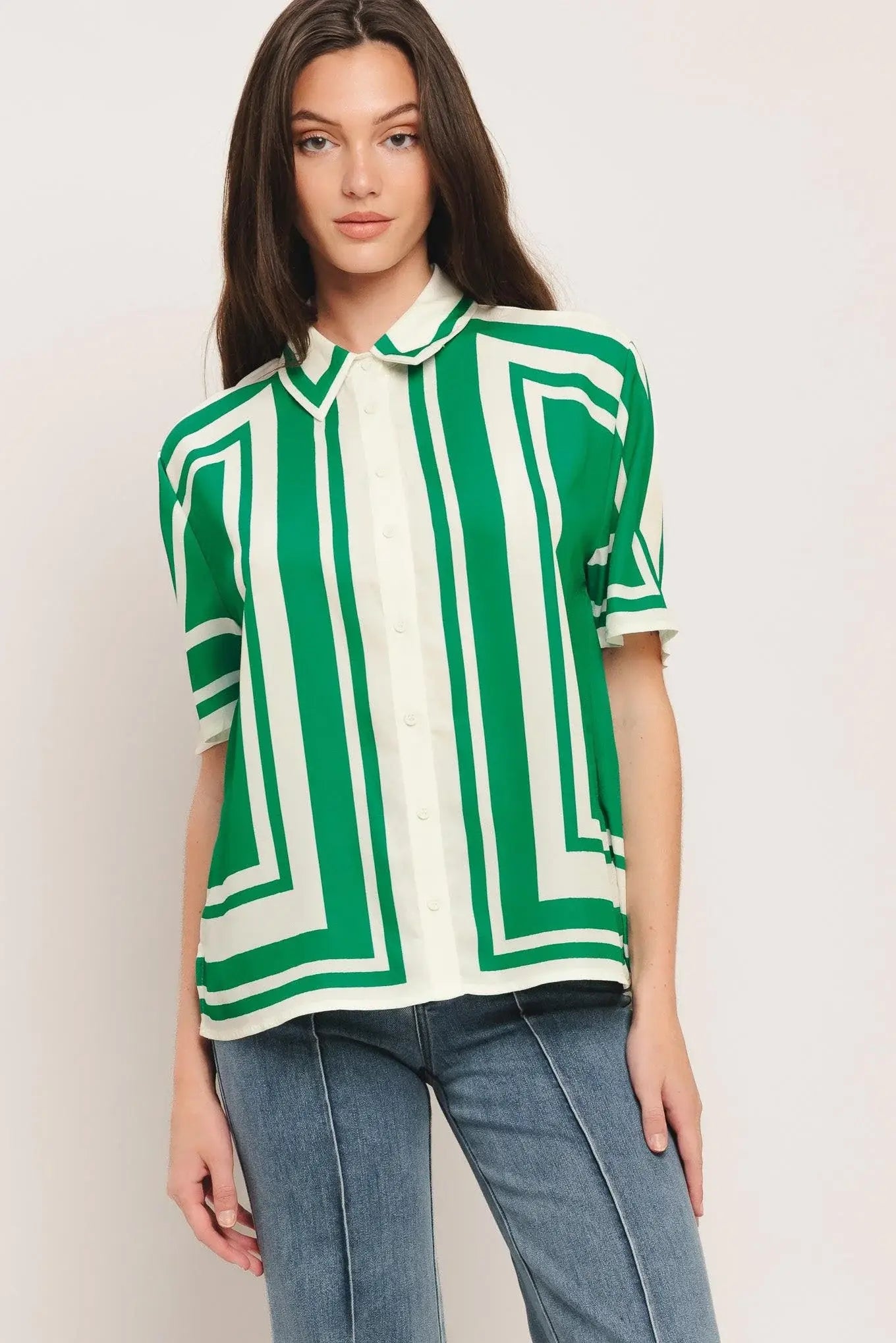RIVIERA STRIPE WOVEN TOP - Flying Tomato - Flyclothing LLC