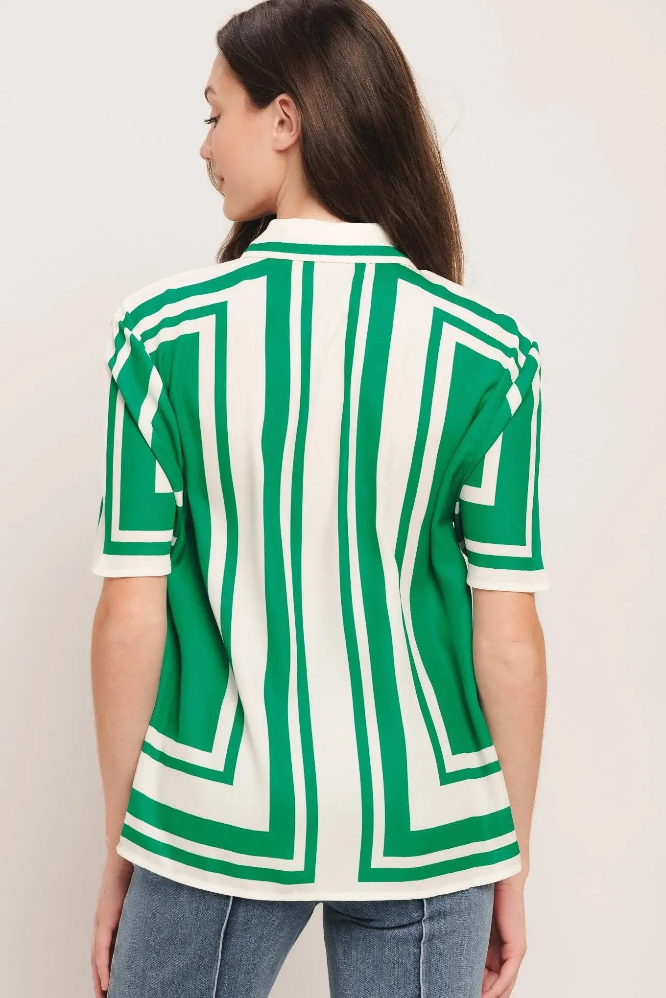 RIVIERA STRIPE WOVEN TOP - Flying Tomato - Flyclothing LLC