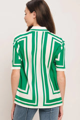 RIVIERA STRIPE WOVEN TOP - Flying Tomato - Flyclothing LLC