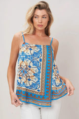 AZURE CHARM WOVEN TOP - Flying Tomato - Flyclothing LLC