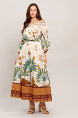 SUNLIT GARDEN WOVEN OFF SHOULDER TOP - Flying Tomato - Flyclothing LLC