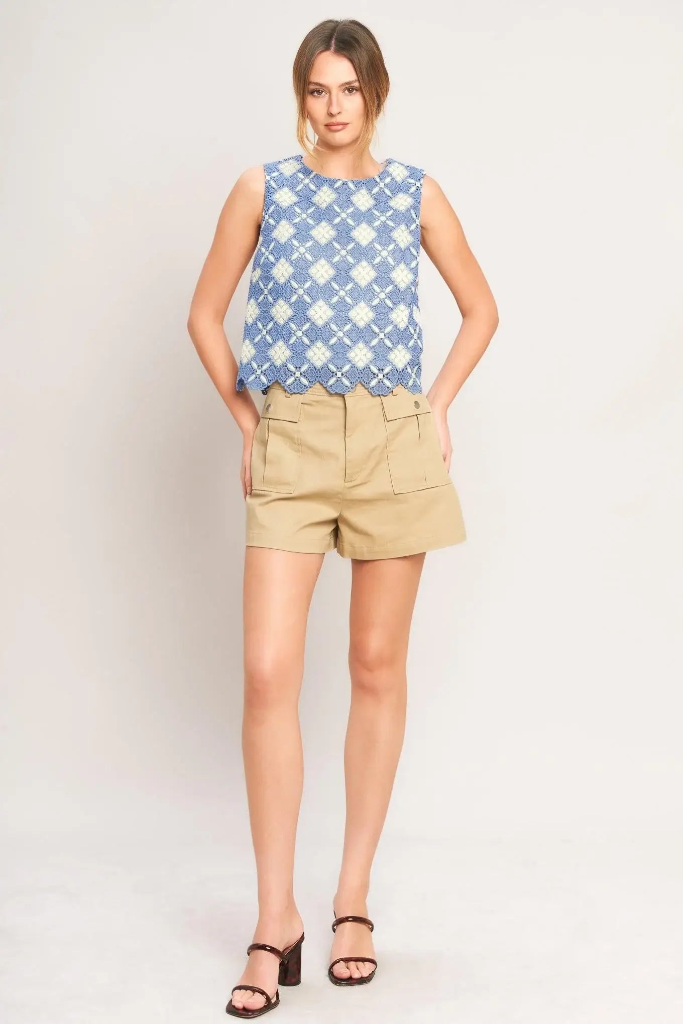 COASTAL WOVEN LACE TOP - Flying Tomato - Flyclothing LLC