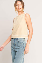ELEVATED ESSENTIAL WOVEN TOP - Flying Tomato - Flyclothing LLC