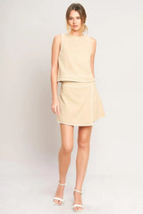 ELEVATED ESSENTIAL WOVEN TOP - Flying Tomato - Flyclothing LLC