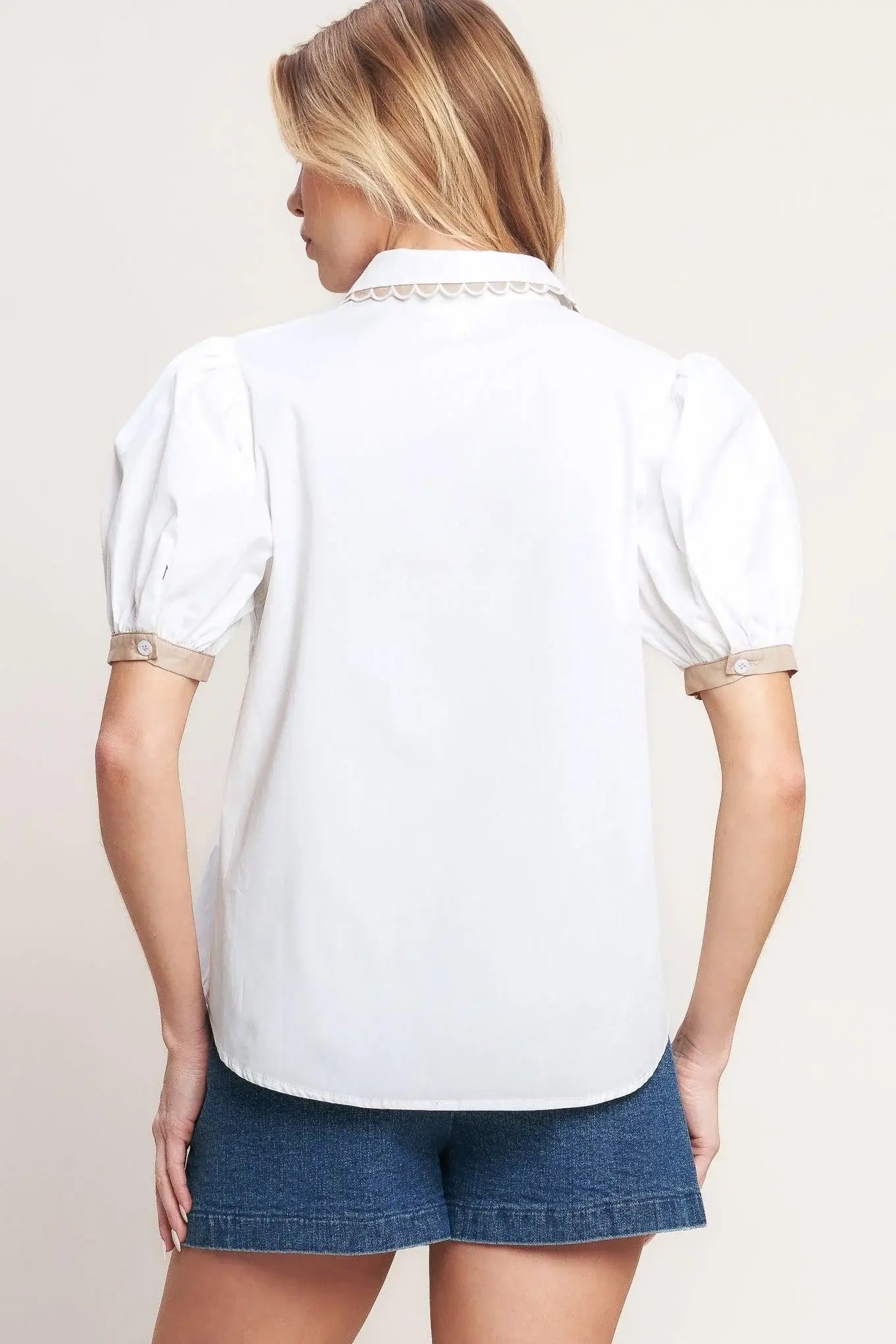 REFINED DAY WOVEN TOP - Flying Tomato - Flyclothing LLC