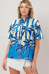NOIR RESORT WOVEN TOP - Flying Tomato - Flyclothing LLC