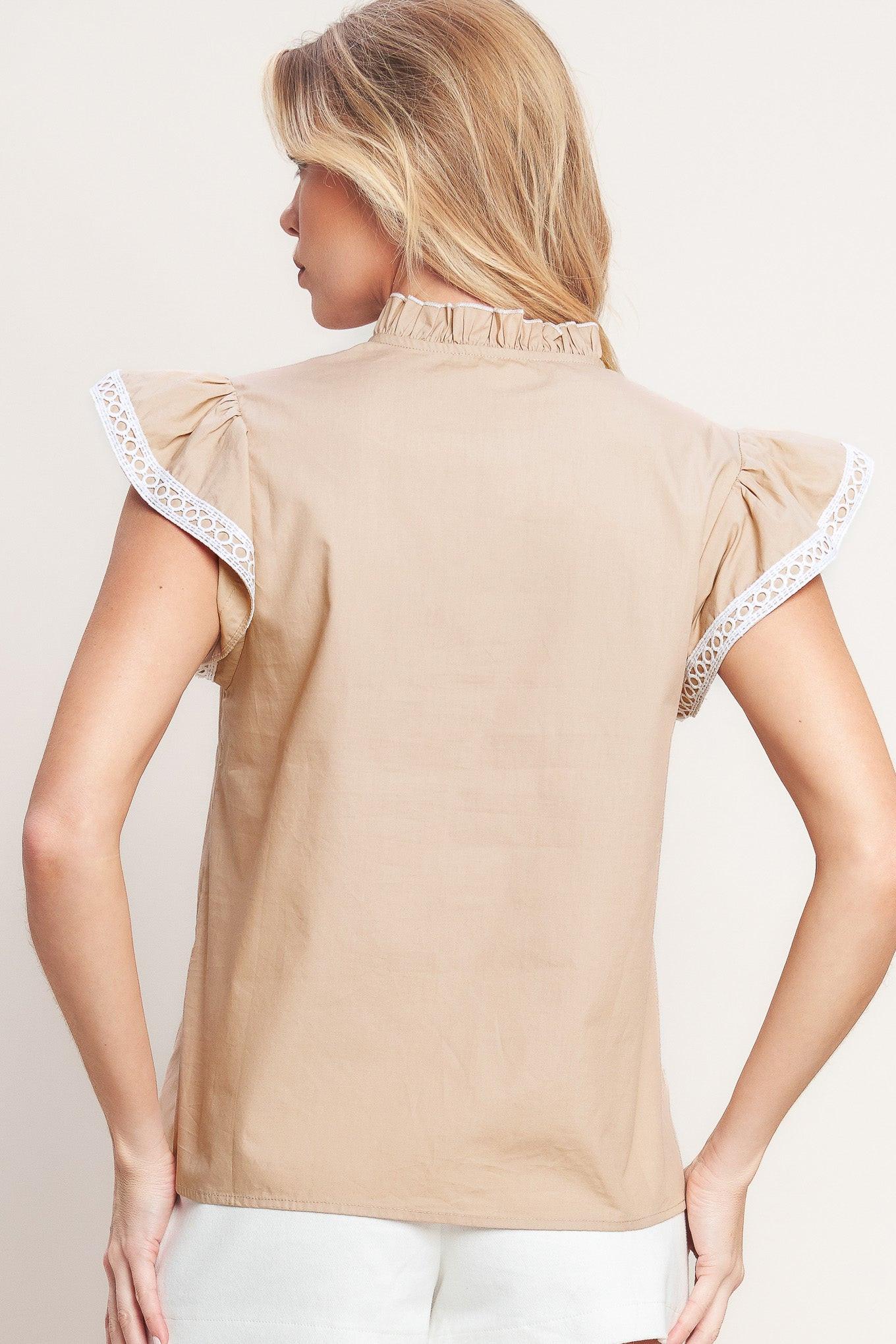 EASY TO ADMIRE WOVEN TOP - Flying Tomato - Flyclothing LLC