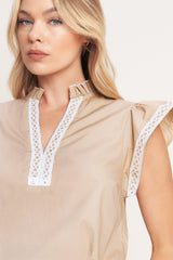 EASY TO ADMIRE WOVEN TOP - Flying Tomato - Flyclothing LLC