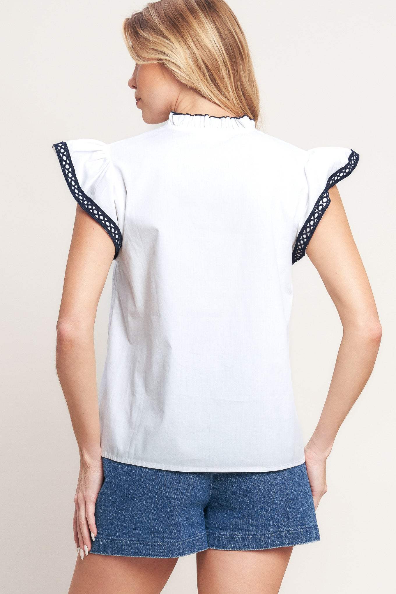 EASY TO ADMIRE WOVEN TOP - Flying Tomato - Flyclothing LLC