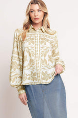 PALM BAZAAR WOVEN TOP - Flying Tomato - Flyclothing LLC