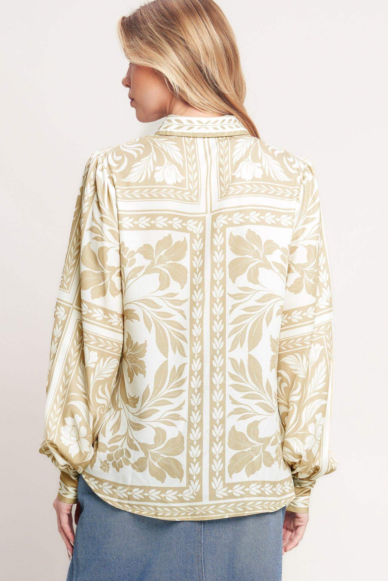 PALM BAZAAR WOVEN TOP - Flying Tomato - Flyclothing LLC