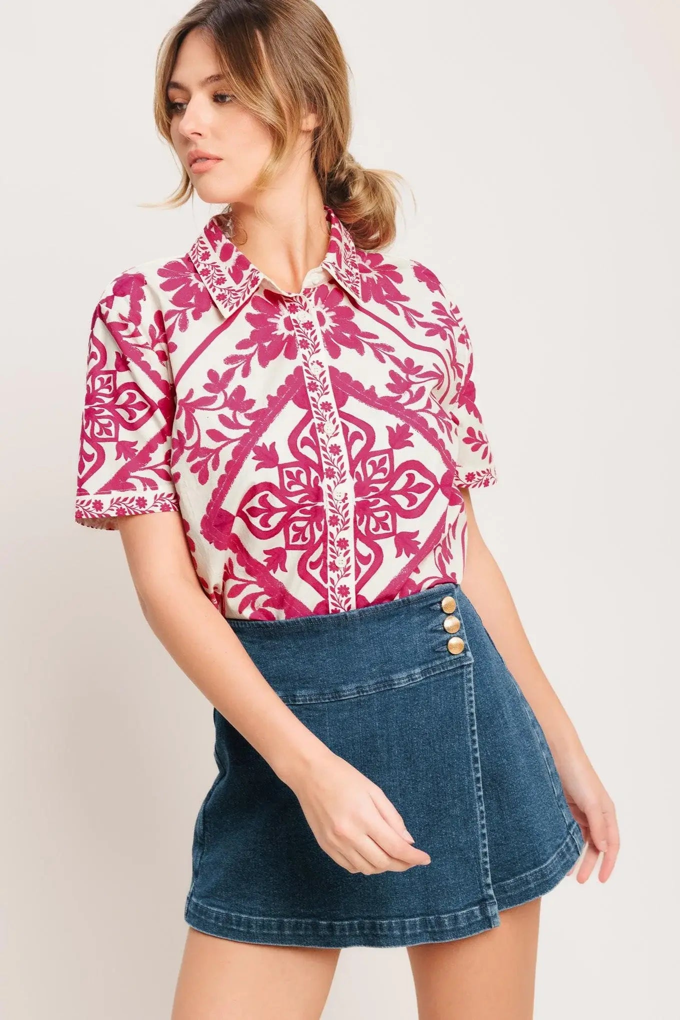 WEEKDAY WRAP WOVEN TOP - Flying Tomato - Flyclothing LLC