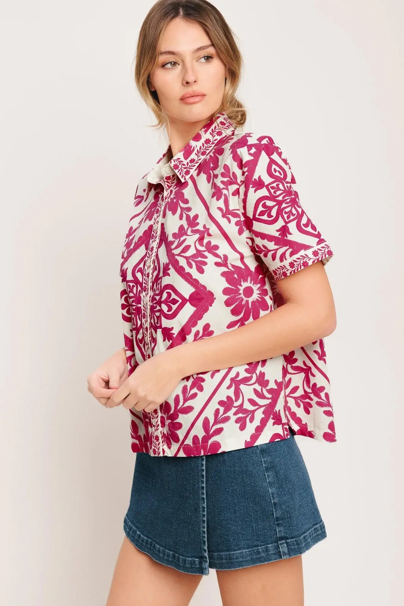 WEEKDAY WRAP WOVEN TOP - Flying Tomato - Flyclothing LLC