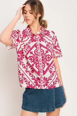 WEEKDAY WRAP WOVEN TOP - Flying Tomato - Flyclothing LLC