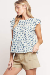 EASY GOING WOVEN TOP - Flying Tomato - Flyclothing LLC