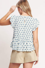 EASY GOING WOVEN TOP - Flying Tomato - Flyclothing LLC