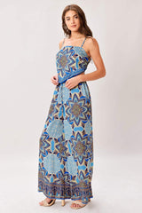 AZURE MANDALA WOVEN SCARF TOP AND PANT SET - Flying Tomato - Flyclothing LLC