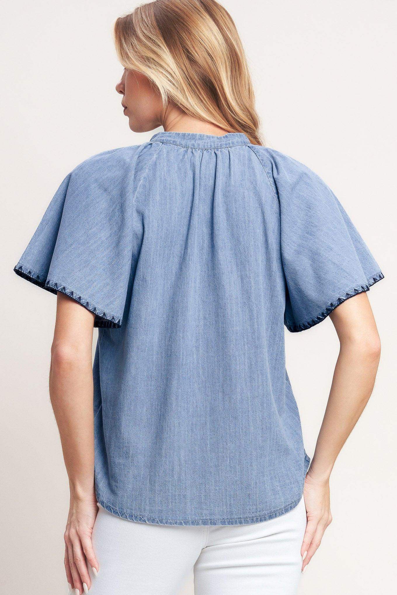 WEEKEND WANDERER WOVEN TOP - Flying Tomato - Flyclothing LLC