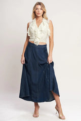 BALLET MUSE WOVEN LACE TOP - Flying Tomato - Flyclothing LLC